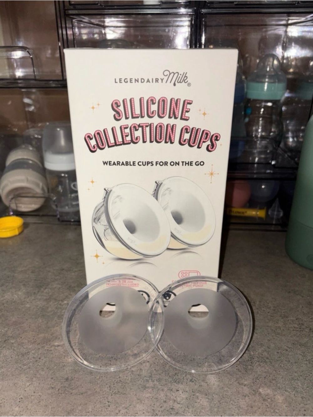 Silicone Collection Cups - Clear Wearable Cups